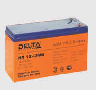 Delta_HR12-34w, Свинцово-кислотные аккумуляторы