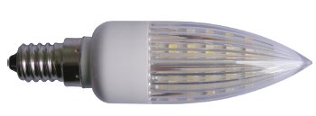 LSM-30D-02W-S-E14, Светодиодная лампа 1.7Вт, теплый белый свет, цоколь E14, тип колбы "свеча", 30 светодиодов