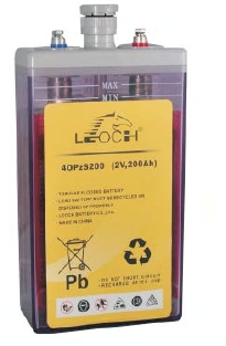 4 OPzS200, OPzS - элементы фирмы LEOCH, относятся к малообслуживаемым свинцовым батареям.