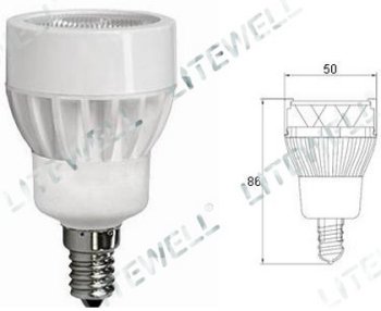 LED-4W/14, Диммируемая светодиодная лампа 4Вт, цоколь E14