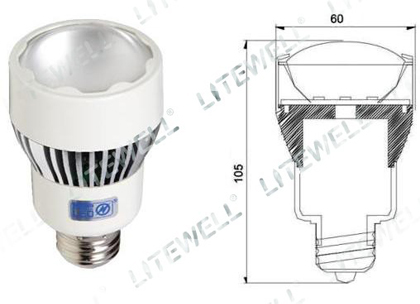 LED-6W/27, Светодиодная лампа 6Вт, цоколь E27