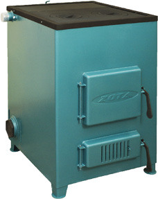 ZOTA Дымок  АОТВ-12М, Твердотопливный котел для отопления, топливо - уголь, дрова 
