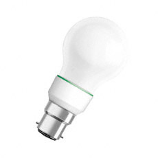 DECO CL A GN B22d, Светодиодная лампа 1.2Вт, зеленого цвета, цоколь B22d, колба матированная