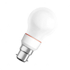 DECO CL A RD B22d, Светодиодная лампа 1Вт, красного цвета, цоколь B22d, колба матированная