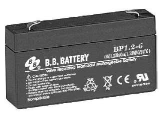 BP1.2-6, Герметизированные клапанно-регулируемые необслуживаемые свинцово-кислотные аккумуляторные батареи