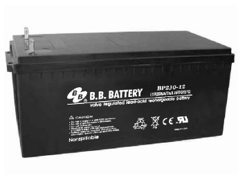 BP230-12, Герметизированные клапанно-регулируемые необслуживаемые свинцово-кислотные аккумуляторные батареи