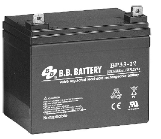 BP33-12(S), Герметизированные клапанно-регулируемые необслуживаемые свинцово-кислотные аккумуляторные батареи