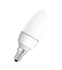 DECO CL B CC/CS, Светодиодная лампа 0.5Вт, с прерыванием изменения цвета, цоколь E14, колба матированная
