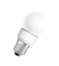 DECO CL P GN, Светодиодная лампа 1.2Вт, зеленого цвета, цоколь E27, колба матированная