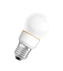 DECO CL P YE, Светодиодная лампа 1Вт, желтого цвета, цоколь E27, колба матированная