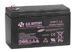 EVP7-12, Герметизированные клапанно-регулируемые необслуживаемые свинцово-кислотные аккумуляторные батареи
