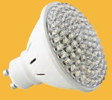GU20-H-94L-GU10-WW, Лампа светодиодная 4.7Вт, теплый белый свет, цоколь GU10