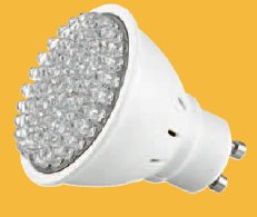 GU10-H-60L-WW, Лампа светодиодная 3Вт, белый теплый свет, цоколь GU10