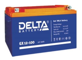 Delta GX12-100, Свинцово-кислотные аккумуляторы, выполненные по технологии GEL