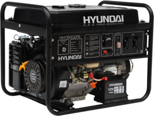 HHY 5000FE, Генератор бензиновый Hyundai HHY 5000FE, 4 кВт, 25 л, 1.7 л/час