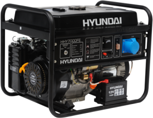 HHY 7000FE, Генератор бензиновый Hyundai HHY 7000FE, 5 кВт, 25 л, 1.8 л/час