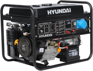 HHY 7000FE ATS, Генератор бензиновый Hyundai HHY 7000FE ATS, 5 кВт, 25 л, 1.8 л/час