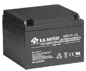 HR33-12, Герметизированные клапанно-регулируемые необслуживаемые свинцово-кислотные аккумуляторные батареи
