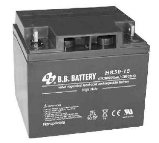 HR50-12, Герметизированные клапанно-регулируемые необслуживаемые свинцово-кислотные аккумуляторные батареи