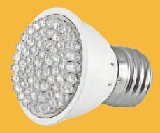 HR-E27-H-60L-WW, Лампа светодиодная 3Вт, белый теплый свет, цоколь E27