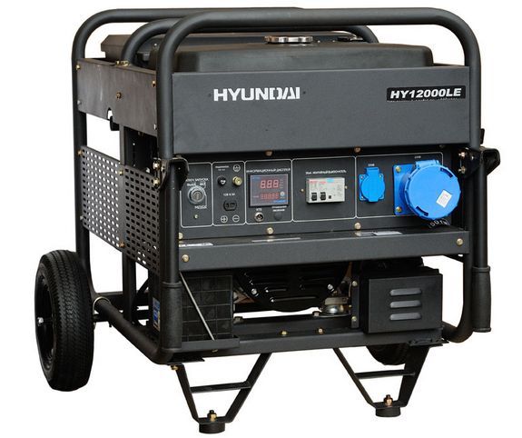 HY 12000LE, Генератор бензиновый Hyundai HY 12000LE, 8.5 кВт, 25 л, 4.1 л/час