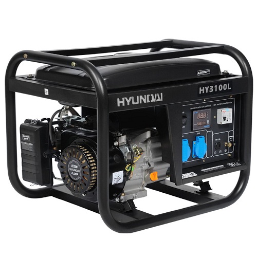 HY 3100L, Генератор бензиновый Hyundai HY 3100L, 2.5 кВт, 15 л, 0.9 л/час