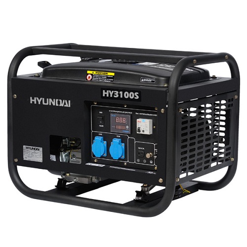 HY 3100S, Генератор бензиновый Hyundai HY 3100S, 2.5 кВт, 13 л, 0.9 л/час