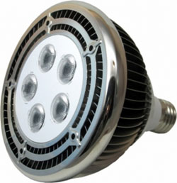 19W HighPower LED Spot E27 PAR38, Светодиодная лампа 19Вт, теплый белый свет, цоколь E27