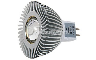ECOSPOT MR16 A5-1x3W CW 45°, Светодиодная лампа 3Вт, холодный белый свет, цоколь GU5.3