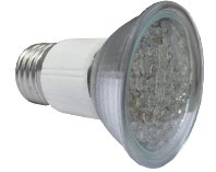 LSM-40D-3W-V-E27, Светодиодная лампа 2.8Вт, теплый белый свет, цоколь E27, 40 светодиодов