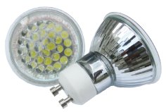 LSM-30D-2W-V-GU10, Светодиодная лампа 2.1Вт, теплый белый свет, цоколь GU10, 30 светодиодов