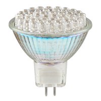 JCDR LED 48 CW, Светодиодная лампа 2.4Вт, холодный белый цвет, 48 светодиодов, цоколь GU5.3