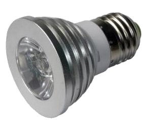 ЛМС-52, Светодиодная алюминиевая лампа 3Вт, цоколь E27, 1 светодиод