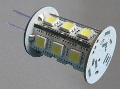 ЛМС-44, Светодиодная алюминиевая лампа 20Вт, цоколь G4, 15 светодиодов