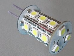 ЛМС-45, Светодиодная алюминиевая лампа 20Вт, цоколь G4, 18 светодиодов