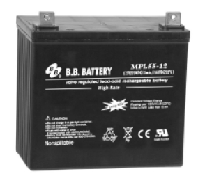 MPL55-12, Герметизированные клапанно-регулируемые необслуживаемые свинцово-кислотные аккумуляторные батареи