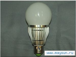 MS-QP05-3528 E27 CW, Светодиодная лампа 5Вт с шарообразной колбой, цоколь Е27