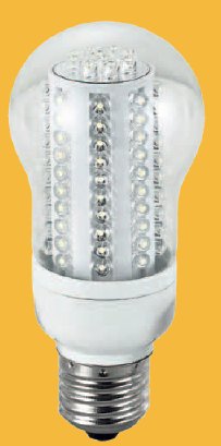 P55-H-E27-90L-WW, Лампа светодиодная 4.5Вт, белый теплый свет, цоколь E27