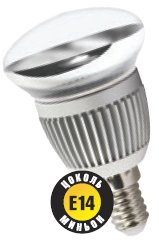 NLL-R50-2,8-230-3K-E14, Светодиодная лампа 2.8Вт, теплый белый свет, цоколь E14, колба рефлекторная