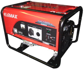 SHG5000EX, Газовая однофазная электростанция с двигателем HONDA GX390