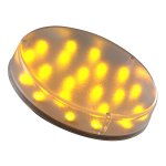 Micro-Lynx LED 1.5W Yellow Clear, Светодиодная лампа 1.5Вт, желтый цвет, цоколь GX53, покрытие лампы прозрачное